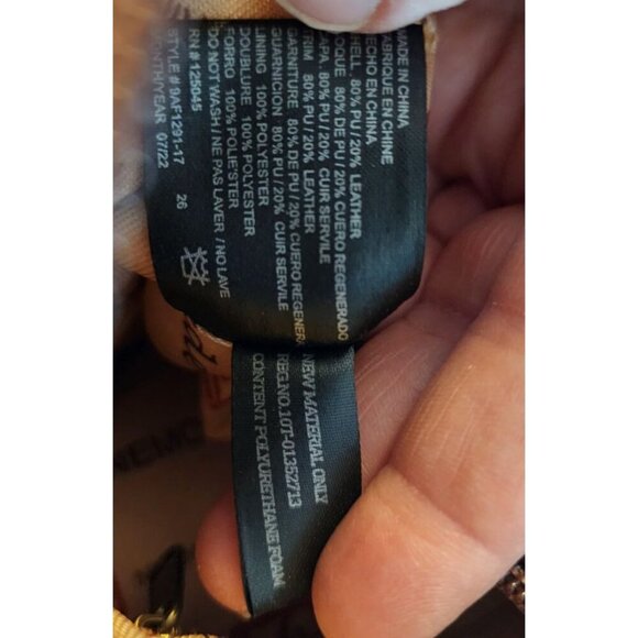 Stone Mountain Crossbody Brown Purse Removable Strap 5 Zip Slip Pockets - Picture 7 of 15